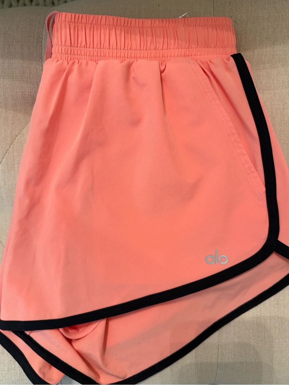 ALO Yoga Athletic Shorts with Black Trim